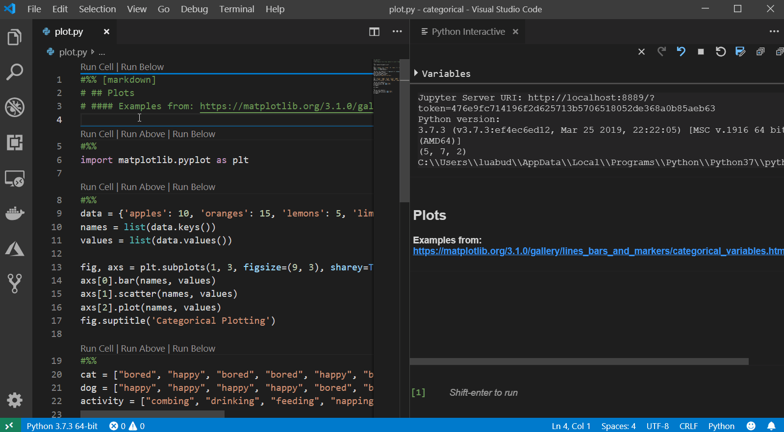Using Visual Studio Code For Python